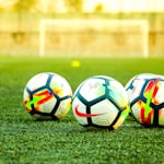 巴塞罗那队红蓝色队徽特写